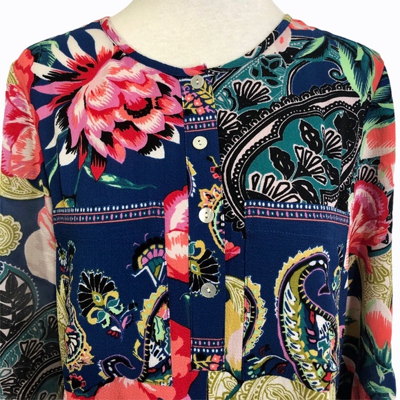 Anthropologie Fig and Flower Floral Tunic Dress - Picture 2 of 10